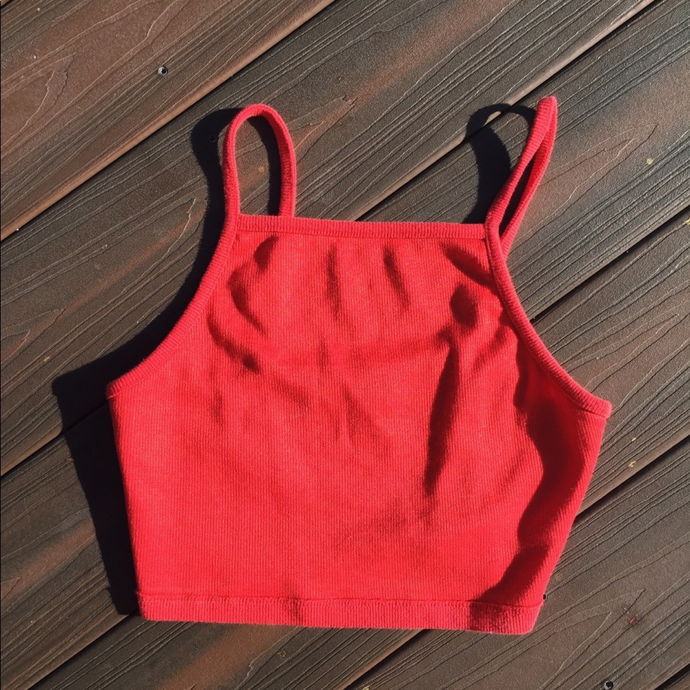 Red Crop Top